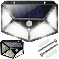 Lampa SOLARNA 100 LED Czujnik Ruchu Zmierzchu Na Elewacje Dom Lampe