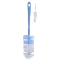 B.O.721/01 Szczotka do butelek i smoczków z mini szczoteczką niebieski