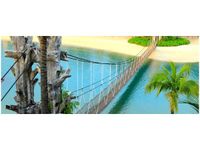 100X40CM WAKACJE WYSPIE SENTOSA OBRAZ DREWNO