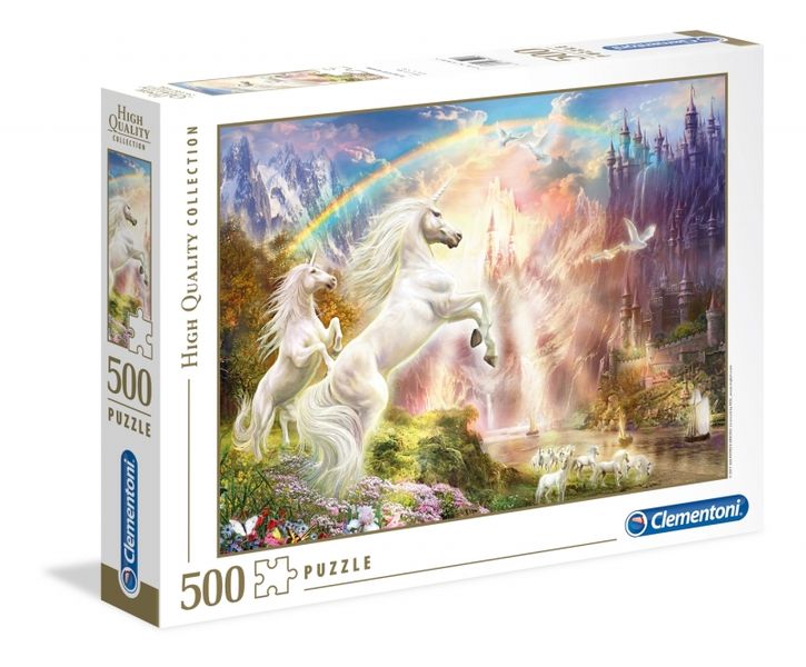 PUZZLE JEDNOROŻCE 500 ELEMENTÓW CLEMENTONI zdjęcie 1