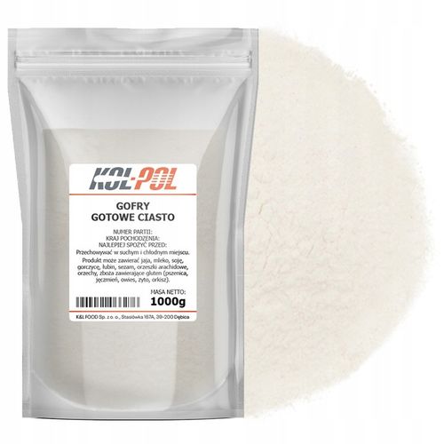 CIASTO NA GOFRY 2,5kg Gotowa mieszanka do gofrów chrupiące szybkie na Arena.pl