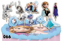 TOPPERY NA TORT OZDOBNE DEKORACJA ZESTAW - KRAINA LODU BAJKA 10szt.