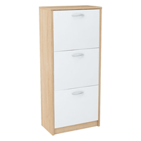 Szafka na buty, wysoka, Classic, 50x28x116 cm, dąb sonoma, biel| TYLETEGOTU