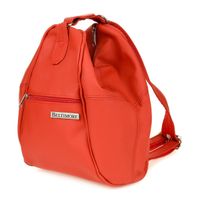 Czerwony Plecak damski skórzany torebka 2w1 Beltimore 019