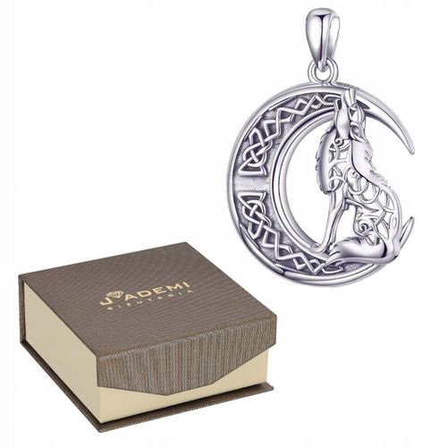 ZAWIESZKA SREBRNA 925 – Wilk i Księżyc | J’ADEMI na Arena.pl