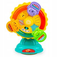 ZWIERZAKOWA KARUZELA KOŁOWROTE ŚWIECĄCY PRZYSSAWKA DŹWIĘKI KOLOROWA 6M+