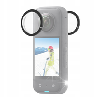 Zestaw Osłon 2x Ochrona Osłona na Obiektyw Obiektywy do Insta360 X3 X 3
