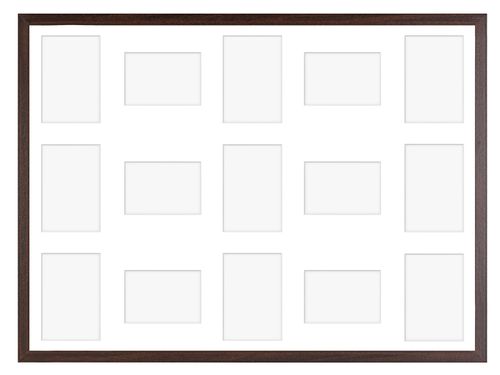 Ramka na 15 zdjęć Hekla 60x80x15 MDF galeria brązowy 1szt. na Arena.pl