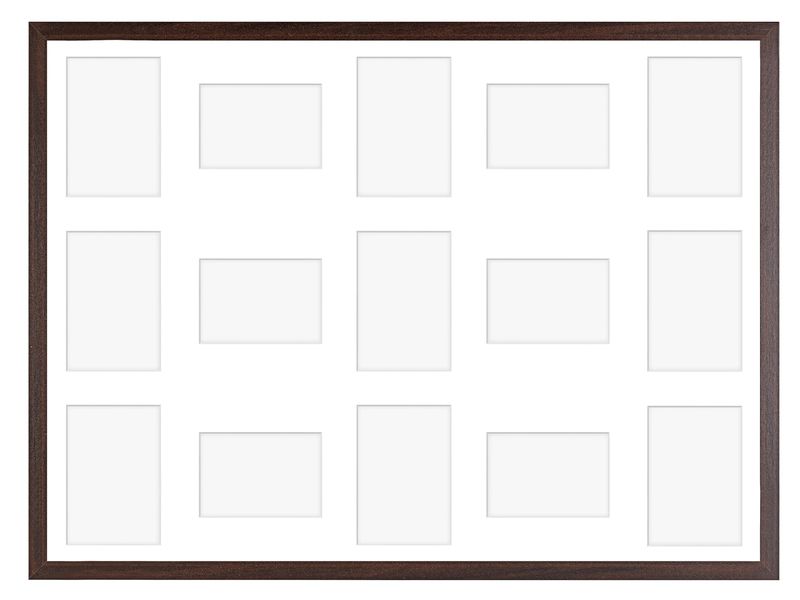 Ramka na 15 zdjęć Hekla 60x80x15 MDF galeria brązowy 1szt. zdjęcie 2