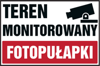 Teren Monitorowany - Fotopułapki - Tablica Pcv - Płyta Sztywna 1 Mm 300X200
