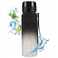 BUTELKA BIDON NA WODĘ SPORTOWY 500ML TRITAN MOTYWACYJNY CZARNO-BIAŁY