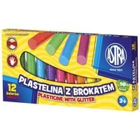 PLASTELINA Z BROKATEM 12 KOLORÓW ASTRA 5900263030637