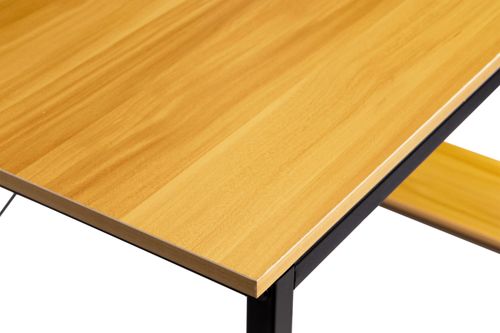 Biurko komputerowe drewniane regał z półkami loft na Arena.pl