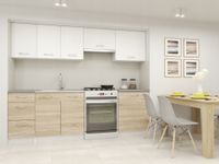 Zestaw mebli kuchennych Sewilla Sonoma + Białe