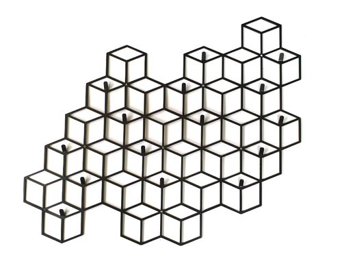 wieszak ścienny geometryczny CUBE na Arena.pl