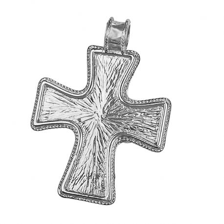 DUŻY SREBRNY KRZYŻ Z ZDOBIENIEM SREBRO PRÓBY 925 zdjęcie 2