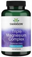 Swanson Triple Magnesium Complex 100 kaps. Skurcze Stres Mięśnie Zmęczenie