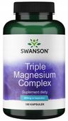 Swanson Triple Magnesium Complex 100 kaps. Skurcze Stres Mięśnie Zmęczenie