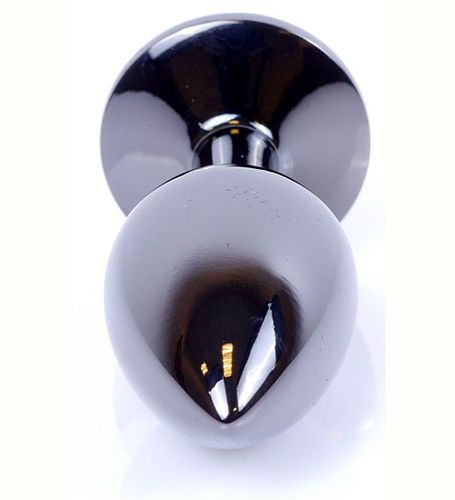 Czarny plug z srebrnym kryształkiem na Arena.pl