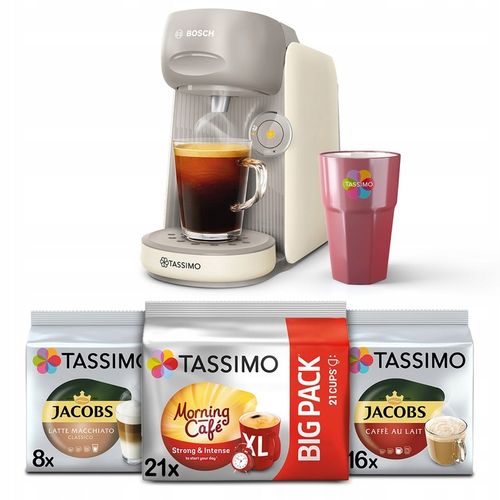 Ekspres na kapsułki Bosch Tassimo Finesse KREMOWY 3x Tassimo + kubek GRATIS na Arena.pl