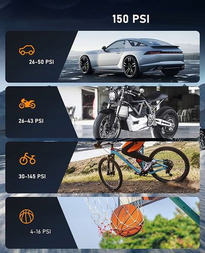 KOMPRESOR SAMOCHODOWY Feegar Pompka Sprężarka 12V na Arena.pl