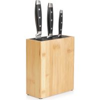 Stojak na noże bambusowy 19,5x9x23 cm