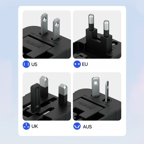 PRZEJŚCIÓWKA GNIAZDKA CAŁY ŚWIAT ADAPTER PODRÓŻNY ŁADOWARKA USB UNIWERSALNA na Arena.pl