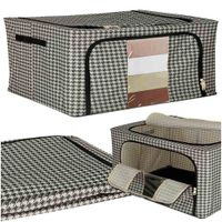 ORGANIZER NA POŚCIEL DO SZAFY ZE STELAŻEM BIAŁY CZARNY 22L