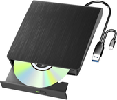 Yaeonku Zewnętrzny Napęd Blu Ray Nagrywarka DVD CD USB 3.0 Typ C Slim