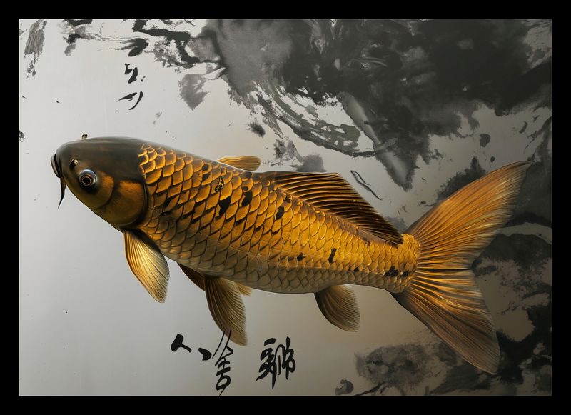 Plakat 29,7x21cm Spokojna Ryba Koi zdjęcie 2
