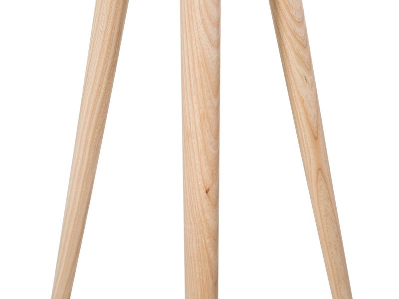 Lampa podłogowa drewniana biała NITRA zdjęcie 6