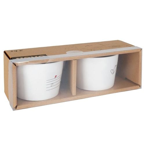 Kubki ceramiczne SERCE 210 ml 2 szt. na Arena.pl