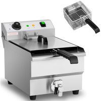 frytownica elektryczna nastawna z kranem spustowym 230 v 3200 w 13 l