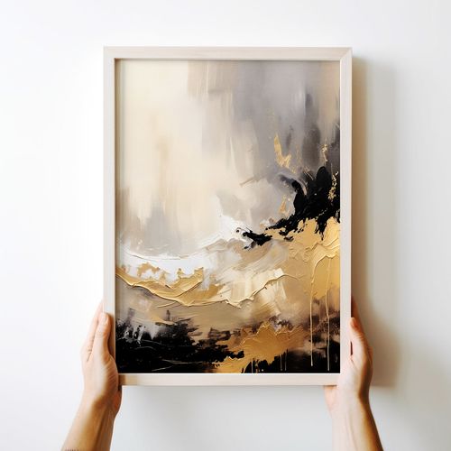 Plakat złota fala 40x50 cm na Arena.pl