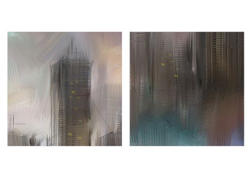 Obraz Na Płótnie - Miasto Budynki  - 40X40 Cm - Ac40X40-3675 na Arena.pl