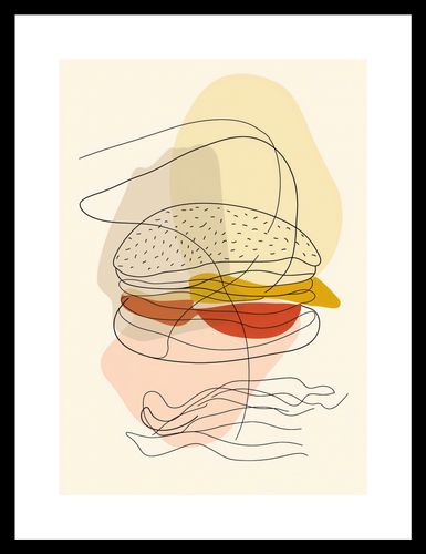 Plakat 21x29,7cm Cieniutki Burger na Arena.pl