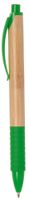 Długopis BAMBOO RUBBER, brązowy, zielony