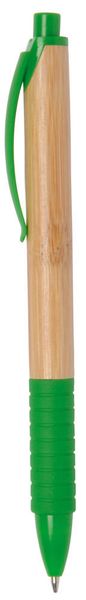 Długopis BAMBOO RUBBER, brązowy, zielony zdjęcie 1
