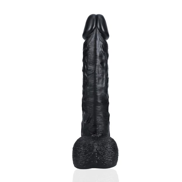 Extra Large Straight With Balls 38 Cm - Black zdjęcie 4