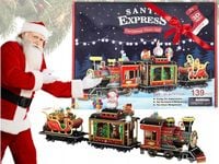 UROCZE PUZZLE ŚWIĄTECZNE ŚWIECĄCY POCIĄG LED KOLEJKA 3D MIKOŁAJ NA PREZENT