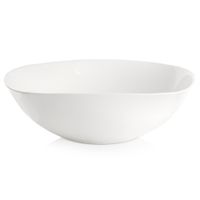 Miska Biała Sałatkowa Szklana na Sałatki Potrawy Dania Owoce Przekąski 2L