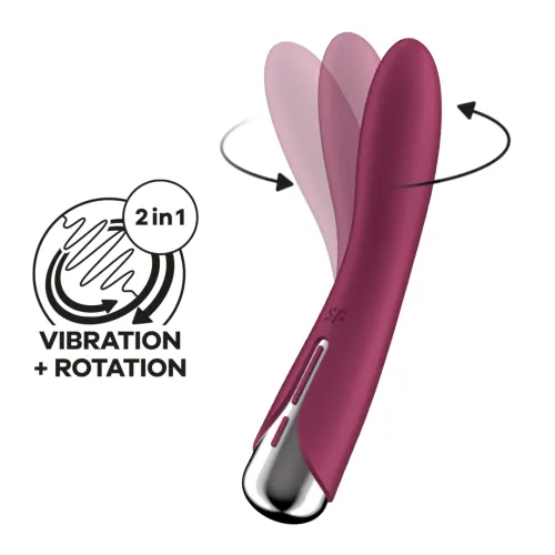 satisfyer vibe 1 zakrzywiony model z obrotową głowką, silikonowy na Arena.pl