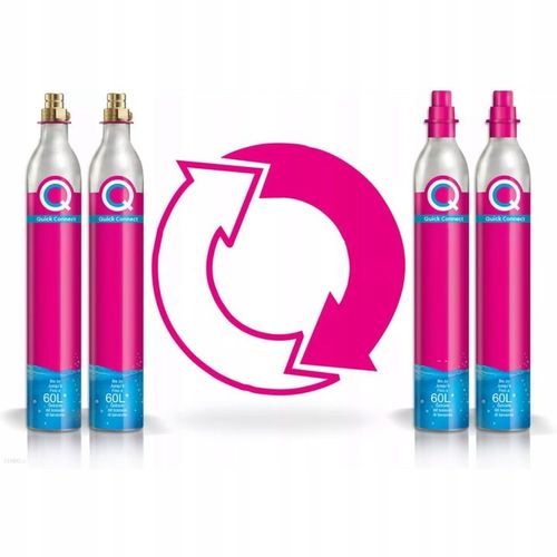 2X Wymiana Napełniane butli cylindra SodaStream QuickConnect + Wysyłka na Arena.pl