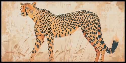 Plakat 91,3x44,5cm Gepard w Ruchu na Arena.pl