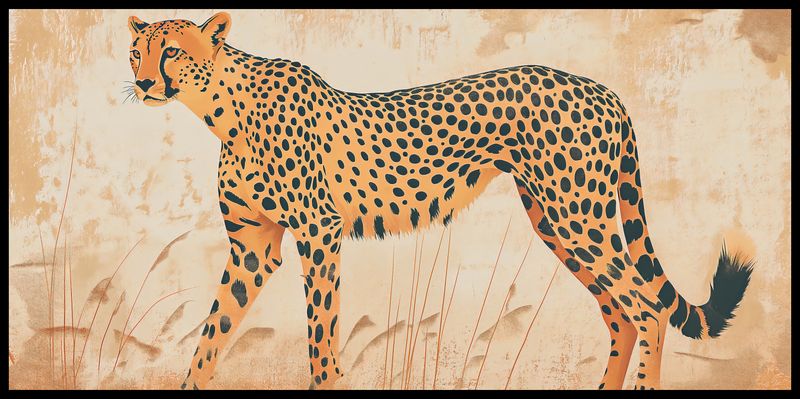 Plakat 91,3x44,5cm Gepard w Ruchu zdjęcie 2