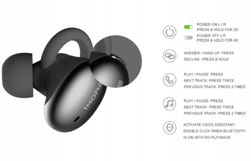 1MORE STYLISH TRUE WIRELESS SŁUCHAWKI BLUETOOTH GREEN na Arena.pl