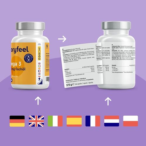 OMEGA 3 DHA EPA W WYSOKICH DAWKACH 2000mg na 260 kapsułek gloryfeel na Arena.pl