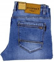 SPODNIE ST LEON 2150 W34-90/96CM L 30 GRANAT