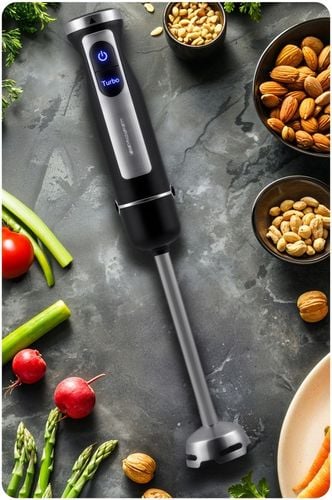 Blender ręczny 1500W czarny Berdsen tytanowe ostrza wielofunkcyjny 5w1 na Arena.pl