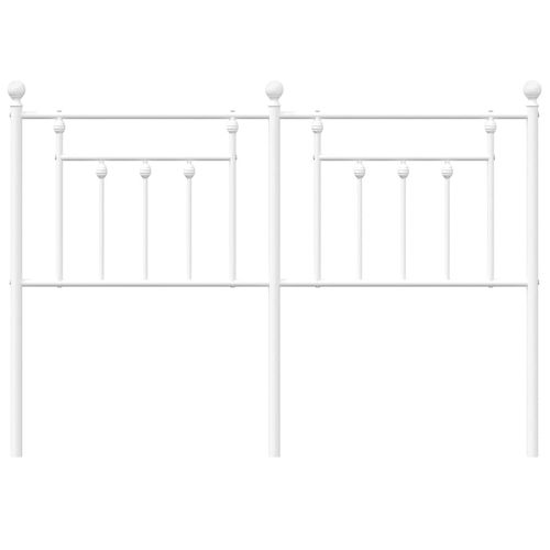 Metalowe wezgłowie, białe, 135 cm na Arena.pl